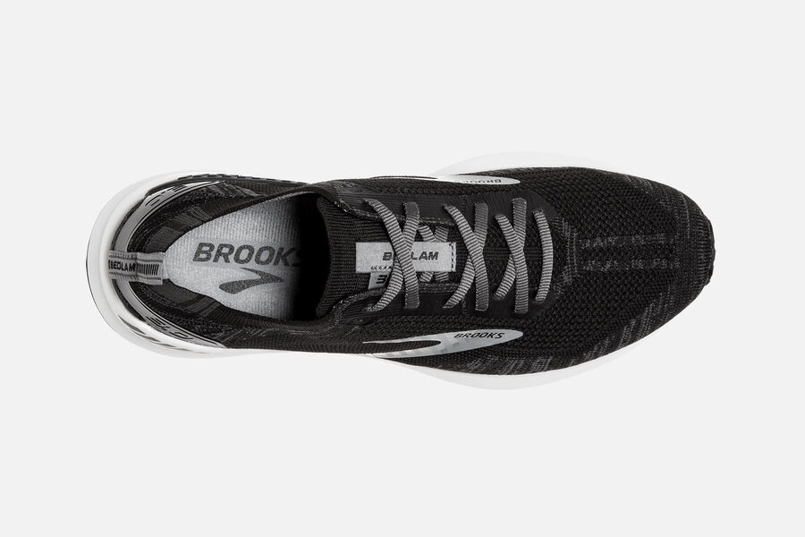 Brooks Running Shoes - Bedlam 3 Road Womens - Black/White - XGJ-132609